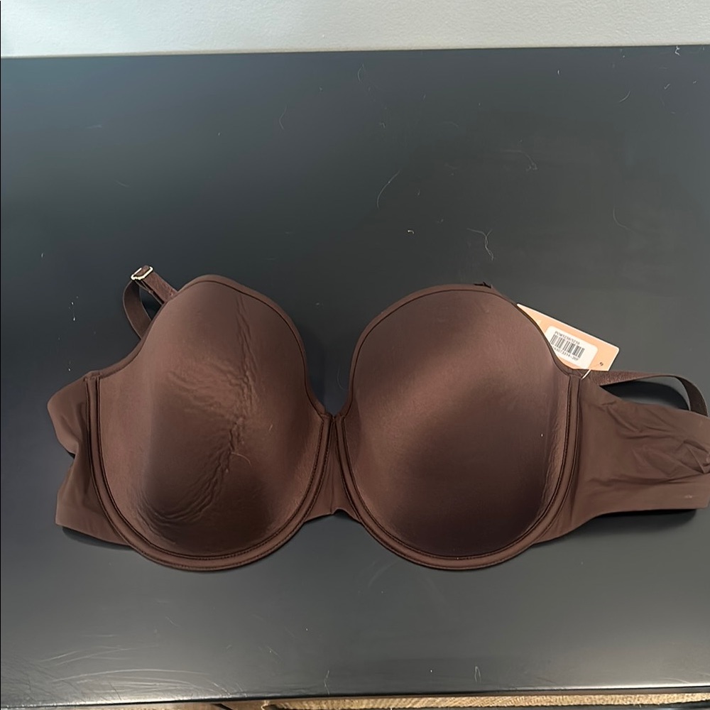 ****SOLD****Chocolate Brown Full-Coverage Bra with Molded Cups